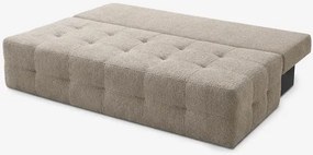 Sofa z Funkcją Spania MORANA Beżowa Boucle Nowoczesna