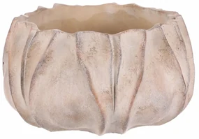 Osłonka betonowa na doniczkę M, beżowy, 25 x 14 cm, 25 cm