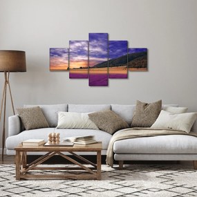 Obraz lawendowej łąki (125x70 cm)