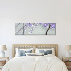 Obraz - Fioletowy deszcz (170x50 cm)