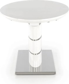 Biały lakierowany stół Aspen z owalnym blatem