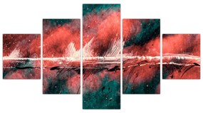 Obraz - Wybuch nafty (125x70 cm)