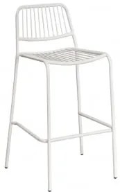 Elton Stołek Składany Wysoki Gardenia Biel & ↑75 Cm - Sklum