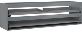 Mexen Box-A korpus szafki podumywalkowej 160 cm, 2 szuflady, grafit mat - 91AX0-1600-470-2-66