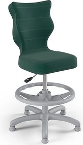 Obrotowe krzesło dziecięce z podnóżkiem Petit Grey rozmiar 3 (119-142 cm)