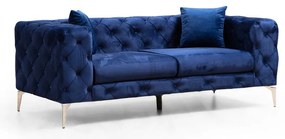 Ciemnoniebieska aksamitna sofa 197 cm Como – Artie