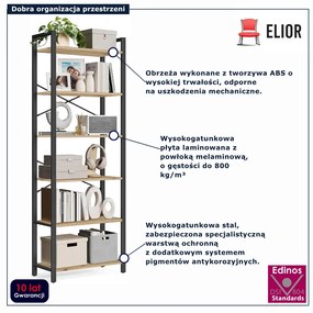 Nowoczesny regał stojący dąb artisan - Tocador 10X