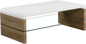 Stolik kawowy - MDF - biały - SILEX