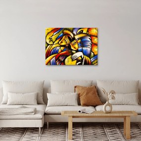 Obraz - Obraz olejny, kochankowie (70x50 cm)