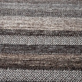 Dywan nowoczesny Perlage Pasy szaro-beżowy 80 cm x 150 cm