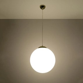 Lampa wisząca w kolorze złota ze szklanym kloszem ø 40 cm Cezab – Nice Lamps