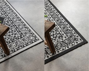 Dywan dwustronny zewnętrzny Gemini Alladyn czarno-kremowy 200 cm x 290 cm