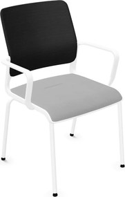 Krzesło konferencyjne na nogach Xilium Frame Chair 4L Mesh oparcie z siatki