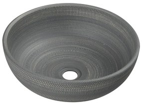 Szara ceramiczna okrągła umywalka ø 41 cm Priori – Sapho