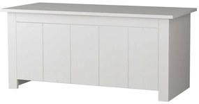 Biała skrzynia z litego drewna sosnowego 100x45 cm Bertram – Støraa