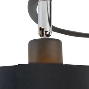 Nowoczesna lampa sufitowa czarna 3-światłowa - Lofty