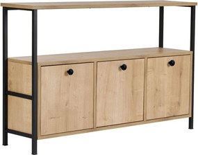 Konsola w dekorze dębu w jasnym naturalnym kolorze 29,5x120 cm Solace – Kalune Design