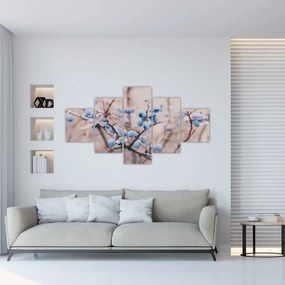 Obraz jagód na krzaku (125x70 cm)