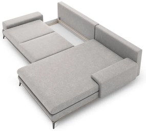 Jasnoszary rozkładany narożnik Windsor &amp; Co Sofas Planet, prawostronny