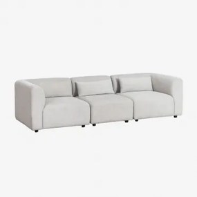 Sofa Modułowy 3-częściowy Fogler Tkaniny Jasnoszary - Sklum