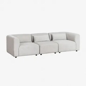 3-częściowa Modułowa Sofa Fogler Tkaniny Jasnoszary - Sklum