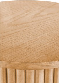 Stolik kawowy okrągły Tamis 80 cm - naturalny