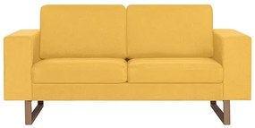 Elegancka dwuosobowa sofa Williams 2X - żółta