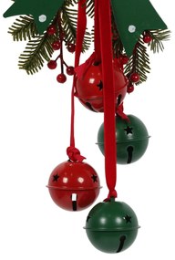 Świąteczna dekoracja z metalowymi dzwoneczkami, 29 cm