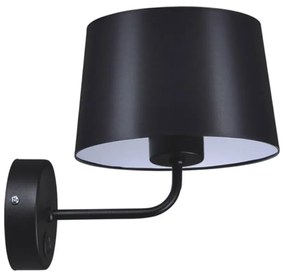 Czarny klasyczny kinkiet z włącznikiem - S914-Sorgus