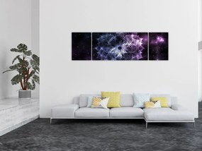 Obraz - Mandala lotosu w kosmosie (170x50 cm)