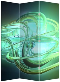 Parawan - Zielona abstrakcja (126x170 cm)