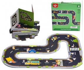 Tooky toy droga puzzle dla dzieci autostrada makieta 21 el. certyfikat fsc