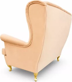 Designerska sofa uszak 2 osobowa głęboko pikowana