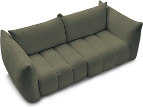 Zielona sofa z materiału bouclé 234 cm Azra – Bobochic Paris