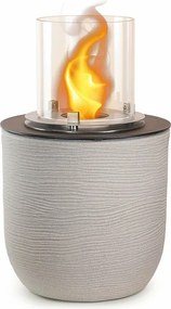 Kominek bioetanolowy, palenisko ogrodowe, wolnostojące, do użytku wewnątrz i na zewnątrz, RAFFAELLO Corda Beige, śr. 35 x wys. 55 cm