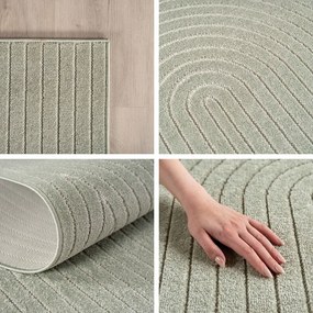 Dywan uniwersalny Nova 3D oliwkowy 240 cm x 340 cm