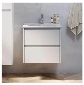 Szafka łazienkowa z umywalką MOLDE 60 cm biała