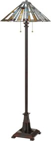 Quoizel QZ-MAYBECK-FL - Lampa podłogowa Tiffany MAYBECK 2xE27/60W/230V