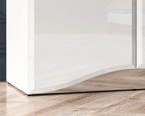 Szafka RTV BLANC 03 1D2S 160 biały połysk ML MEBLE