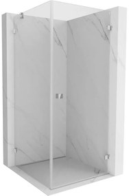 Mexen Lunar-B kabina prysznicowa uchylna prawa 100 x 100 cm, transparent, chrom - 832-100-100-01-00-P