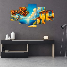 Obraz - Dom z pomarańczami II. (125x70 cm)
