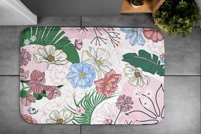 Dywanik antypoślizgowy do łazienki Dywanik antypoślizgowy do łazienki Kolorowe Kwiaty