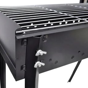 Klasyczny prostokątny grill ogrodowy na węgiel drzewny F1-B67