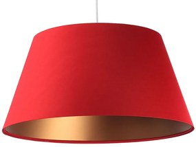 Czerwona nowoczesna lampa wisząca dzwon - S406 D0-W05