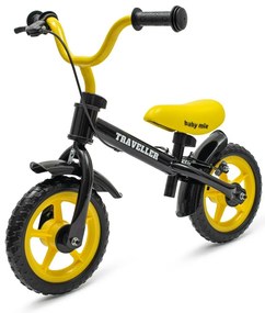 Baby Mix Rowerek biegowy z hamulcem Traveller, czarny
