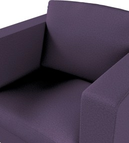 Pokrowiec na fotel Karlanda kolor fioletowy tkanina strukturalna