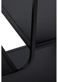 Czarny metalowy regał 141x81,5 cm Winston – Light &amp; Living