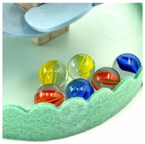 Woopie green drewniany kulodrom muzyczne drzewko tęczowe montessori fsc