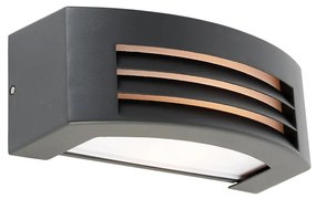 Zewnetrzna Nowoczesna lampa ścienna antracytowa IP44 - Hurricane 1 Nowoczesny Oswietlenie zewnetrzne