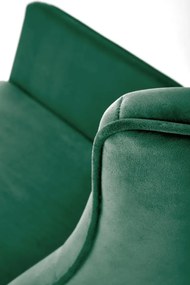 Fotel bujany BAZALTO VELVET zielony HALMAR